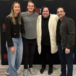 Pictured (L-R): VDW Music Group’s Marion Van Der Wees, Big Machine Music Sr. Director Timmy Haehl, Thomas Daniel, Big Machine Music’s President Mike Molinar