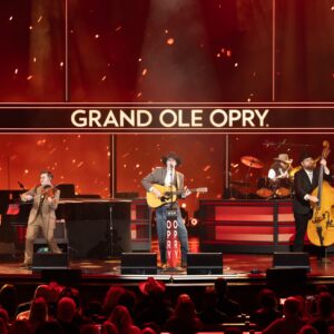 The Jack Wharff Band on stage during their Grand Ole Opry debut